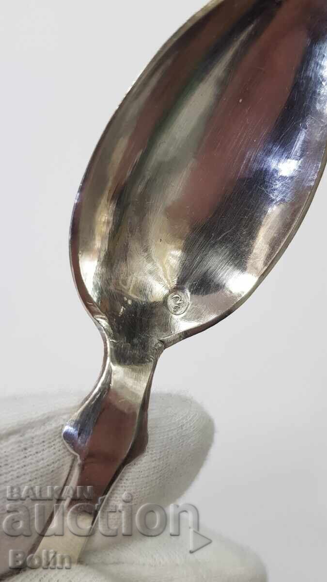 Колекционна сребърна Турска, Отоманска лъжица 19 век - 5 Колекционна сребърна Турска, Отоманска лъжица 19 век - 5