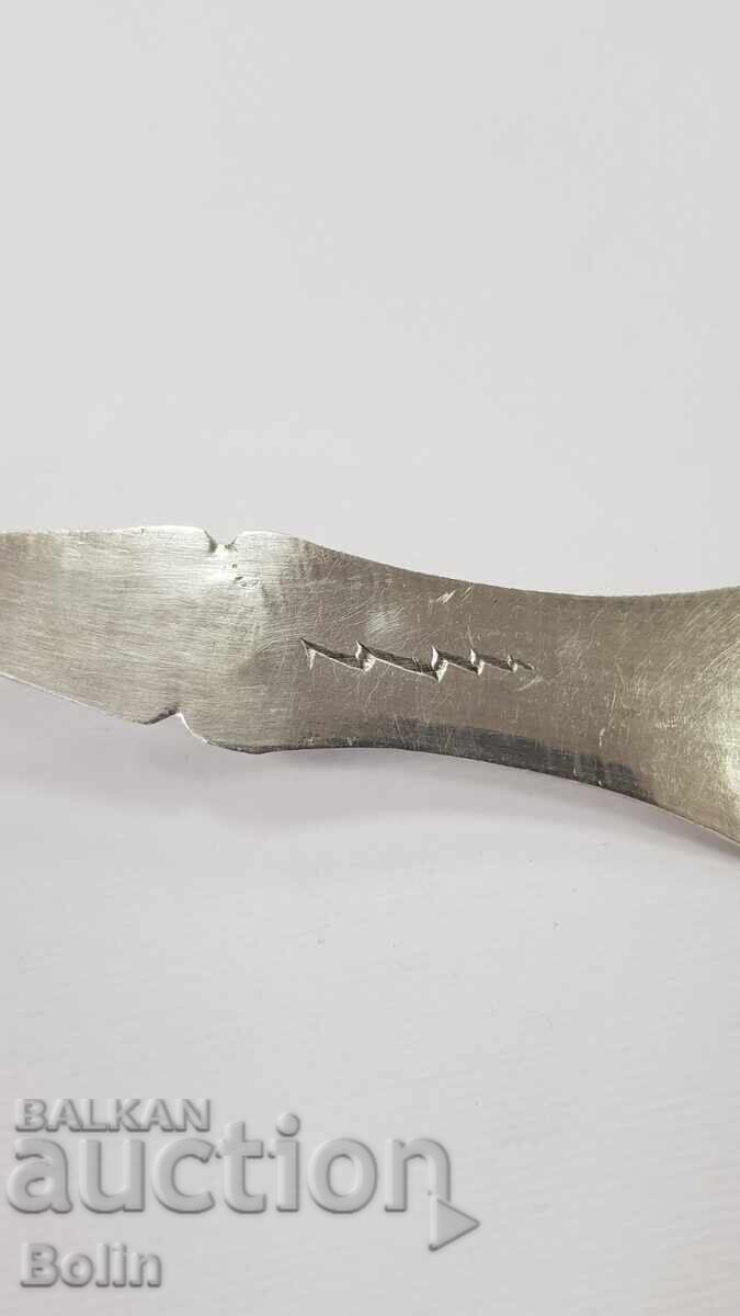 Колекционна сребърна Турска, Отоманска лъжица 19 век - 6 Колекционна сребърна Турска, Отоманска лъжица 19 век - 6