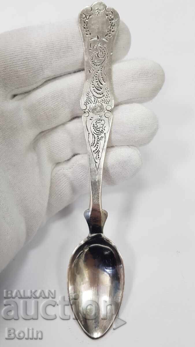 Колекционна сребърна Турска, Отоманска лъжица 19 век Колекционна сребърна Турска, Отоманска лъжица 19 век