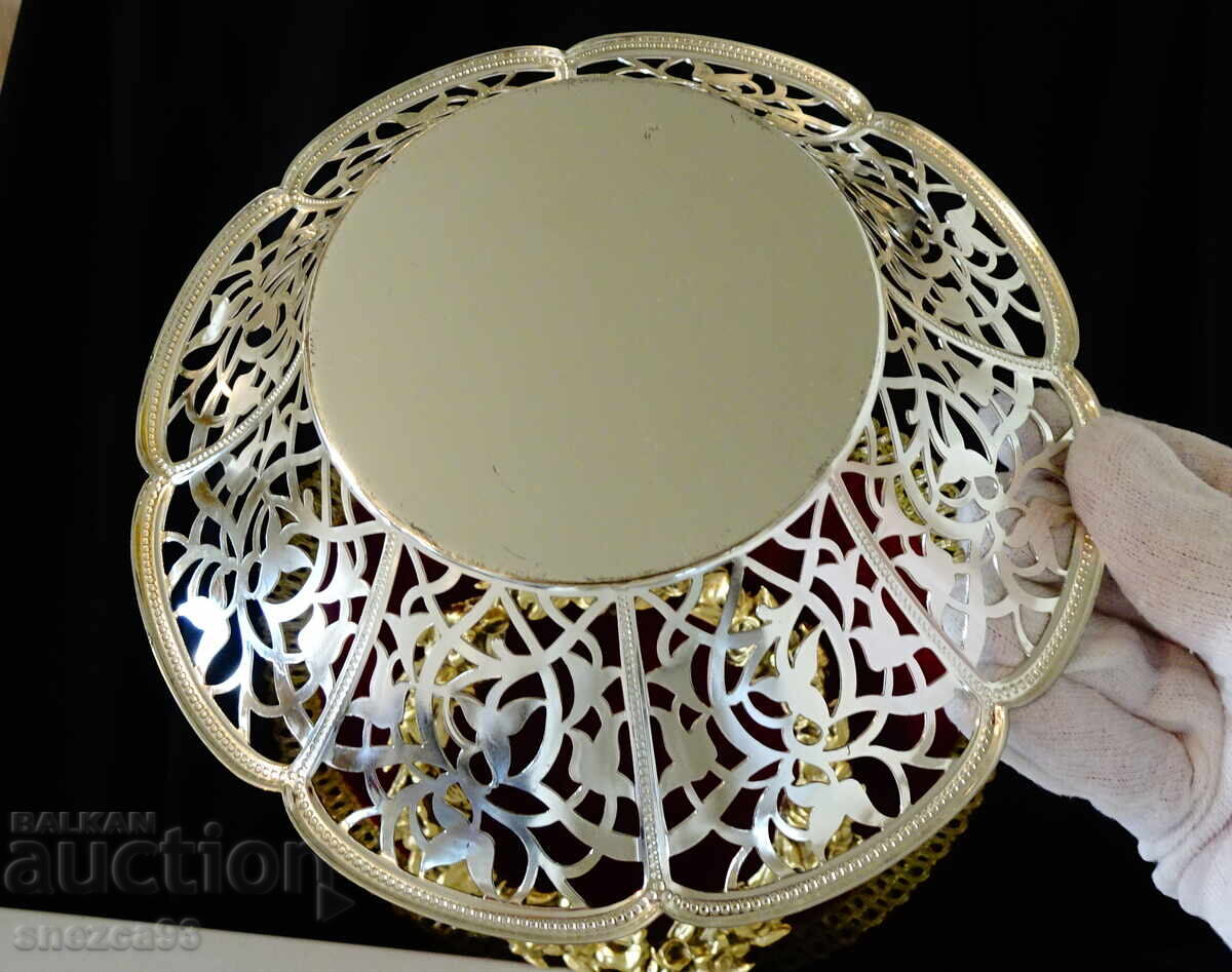 Посребрена фруктиера WMF,съд за сладки,ажур,релеф. - 6 Посребрена фруктиера WMF,съд за сладки,ажур,релеф. - 6