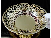 Посребрена фруктиера WMF,съд за сладки,ажур,релеф.