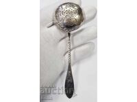 Руска Царска сребърна лъжица, цетка за чай - 84 проба