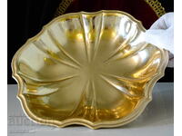 Bronze fruit bowl, salad bowl 850 gr., relief