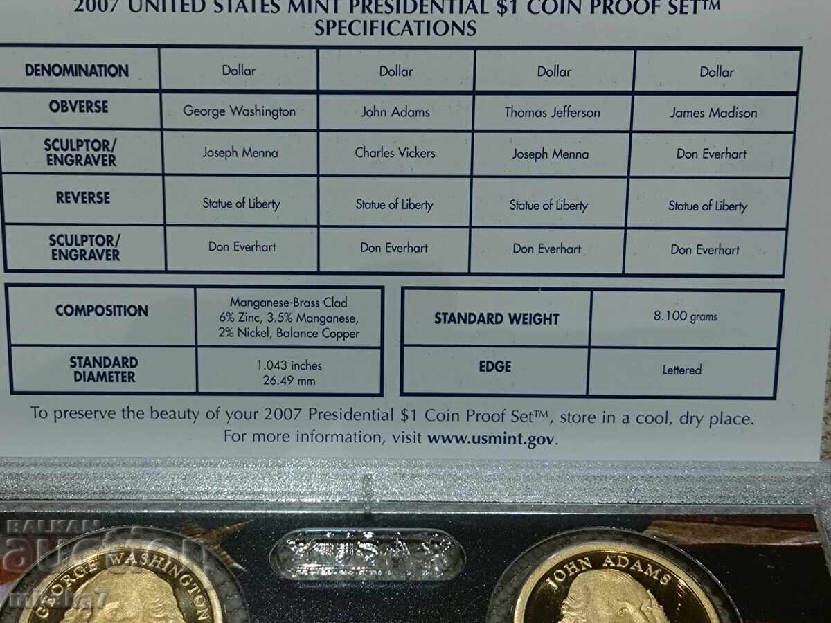 Set of coins 2007, USA - 6 Set of coins 2007, USA - 6