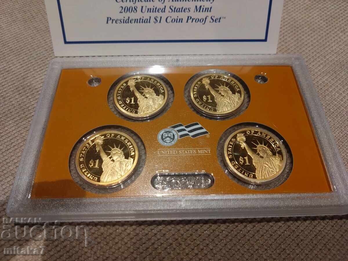 Δημοπρασία Σετ νομισμάτων 2008, ΗΠΑ