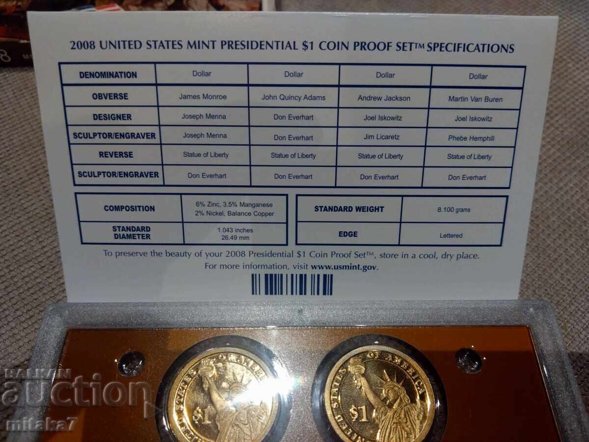 Доставка на Сет монети 2008 година, САЩ