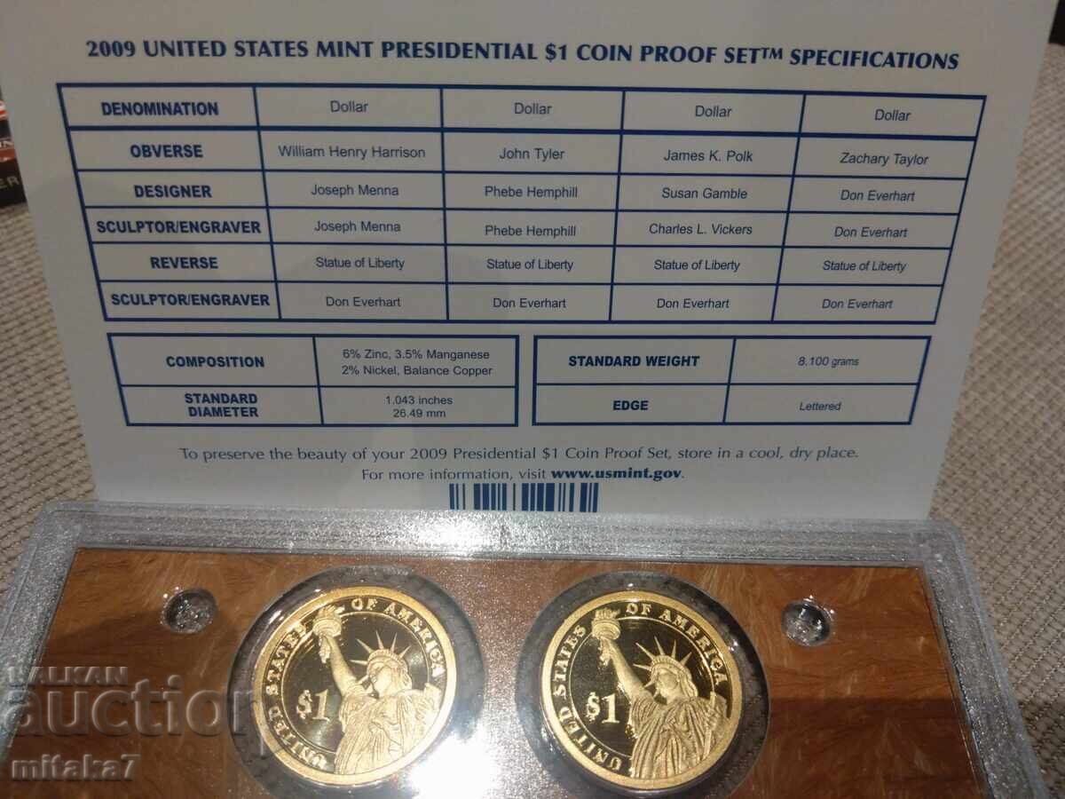 Παράδοση Σετ νομισμάτων 2009, ΗΠΑ