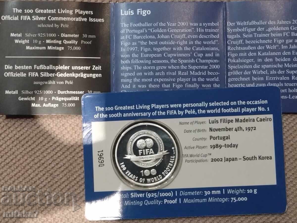 Сребърен медал, ФИФА с цена € 28.00 | 54.76 лв. Сребърен медал, ФИФА с цена € 28.00 | 54.76 лв.