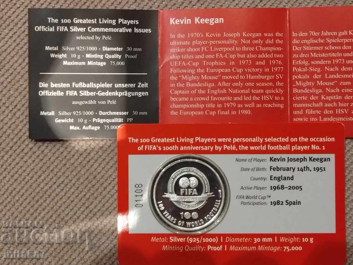 Сребърен медал, ФИФА с цена € 28.00 | 54.76 лв. Сребърен медал, ФИФА с цена € 28.00 | 54.76 лв.