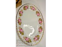 Винтидж порцеланово плато произведено в България