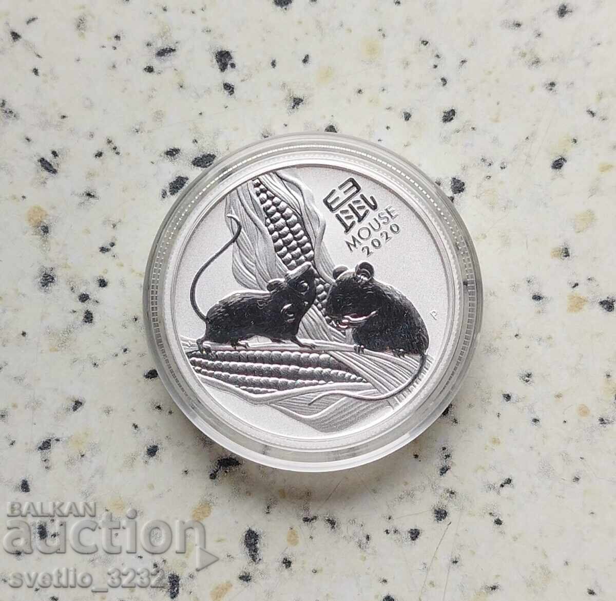 Ασήμι 1/2 OZ 2020 Ποντίκι