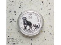Silver 1/2 OZ 2022 Tiger