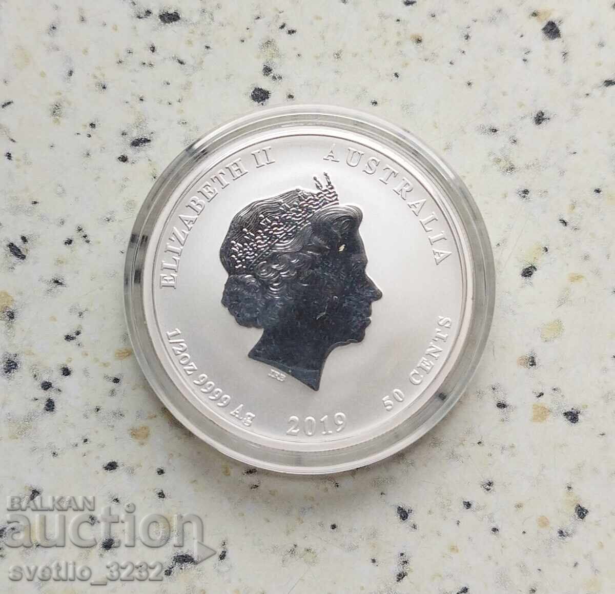 Silver 1/2 OZ 2019 Pig with price € 75.00 | 146.69 BGN