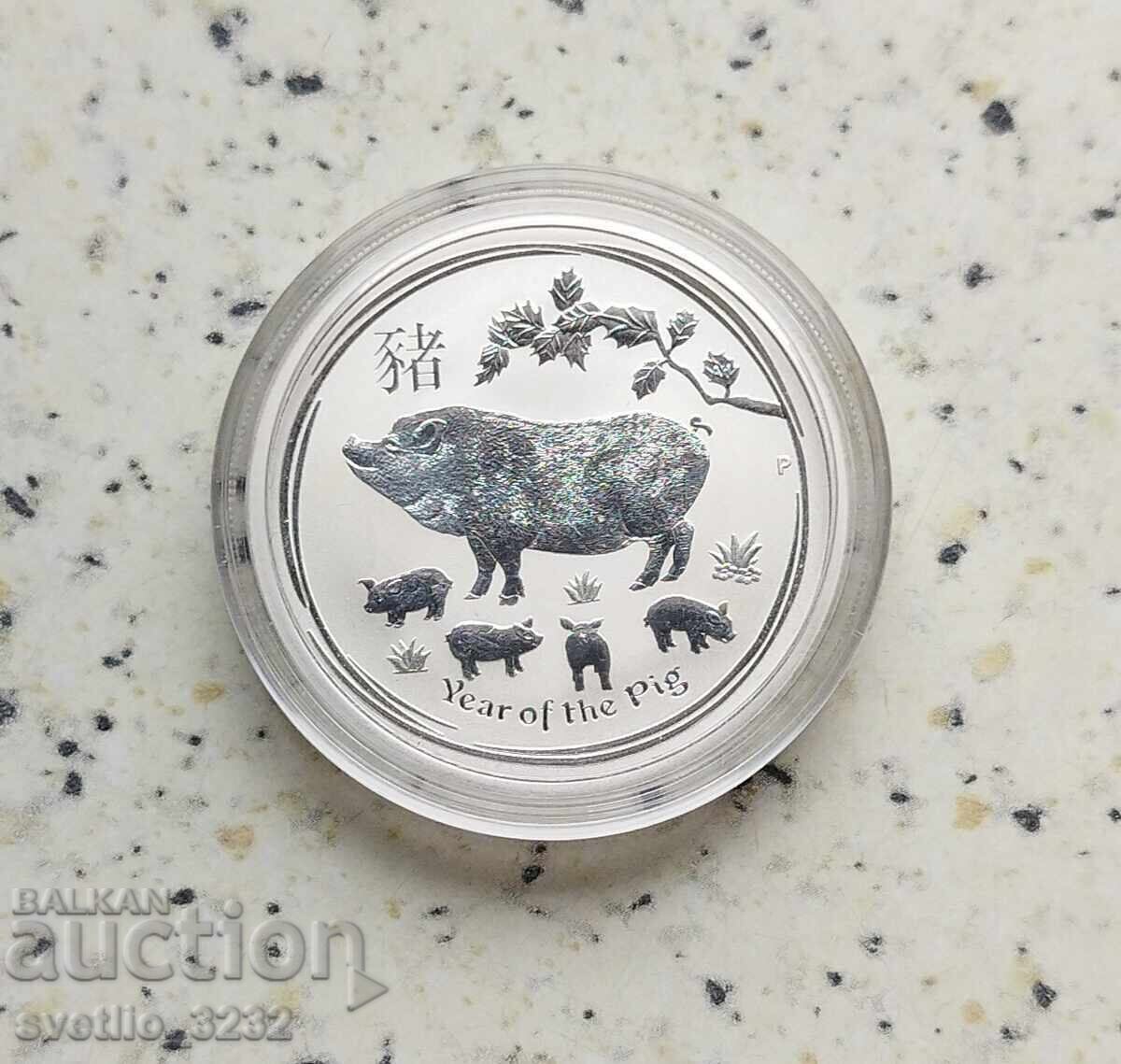 Argint 1/2 OZ 2019 Porc