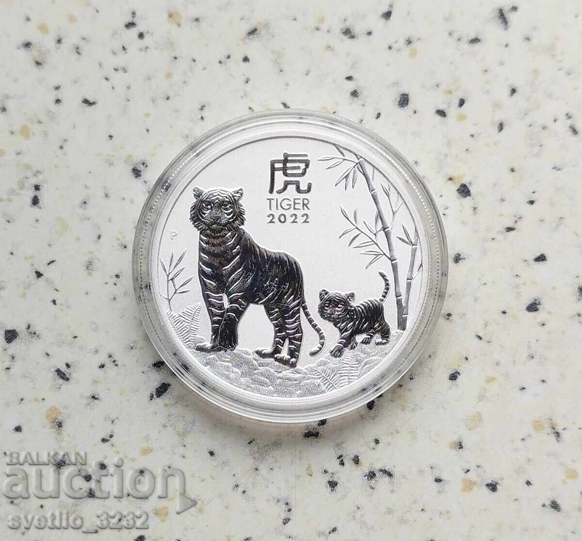 Silver 1 OZ 2022 Tiger