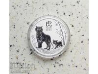 Сребро 1 OZ 2022 Тигър