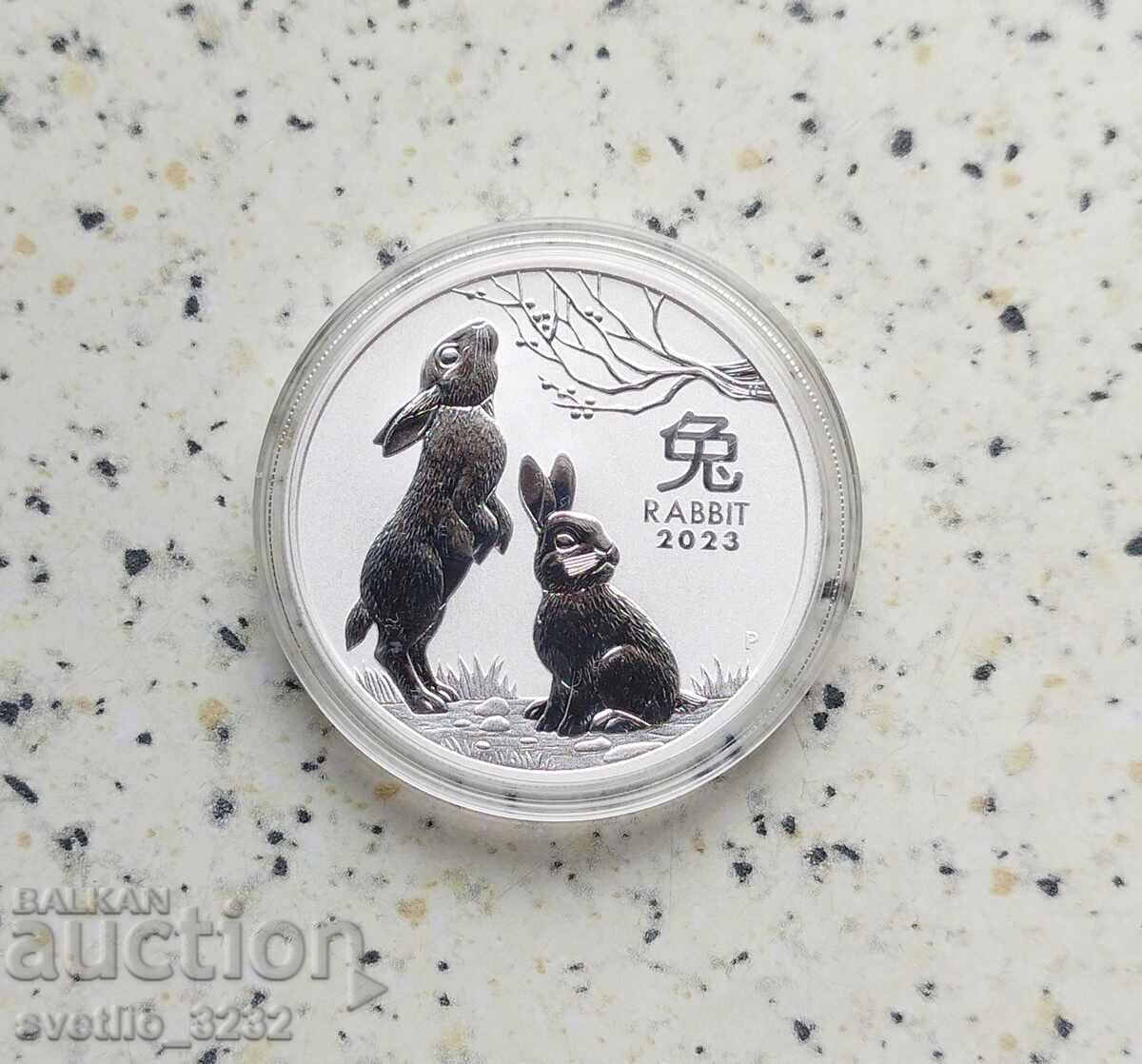 Ασήμι 1 OZ 2023 Κουνέλι