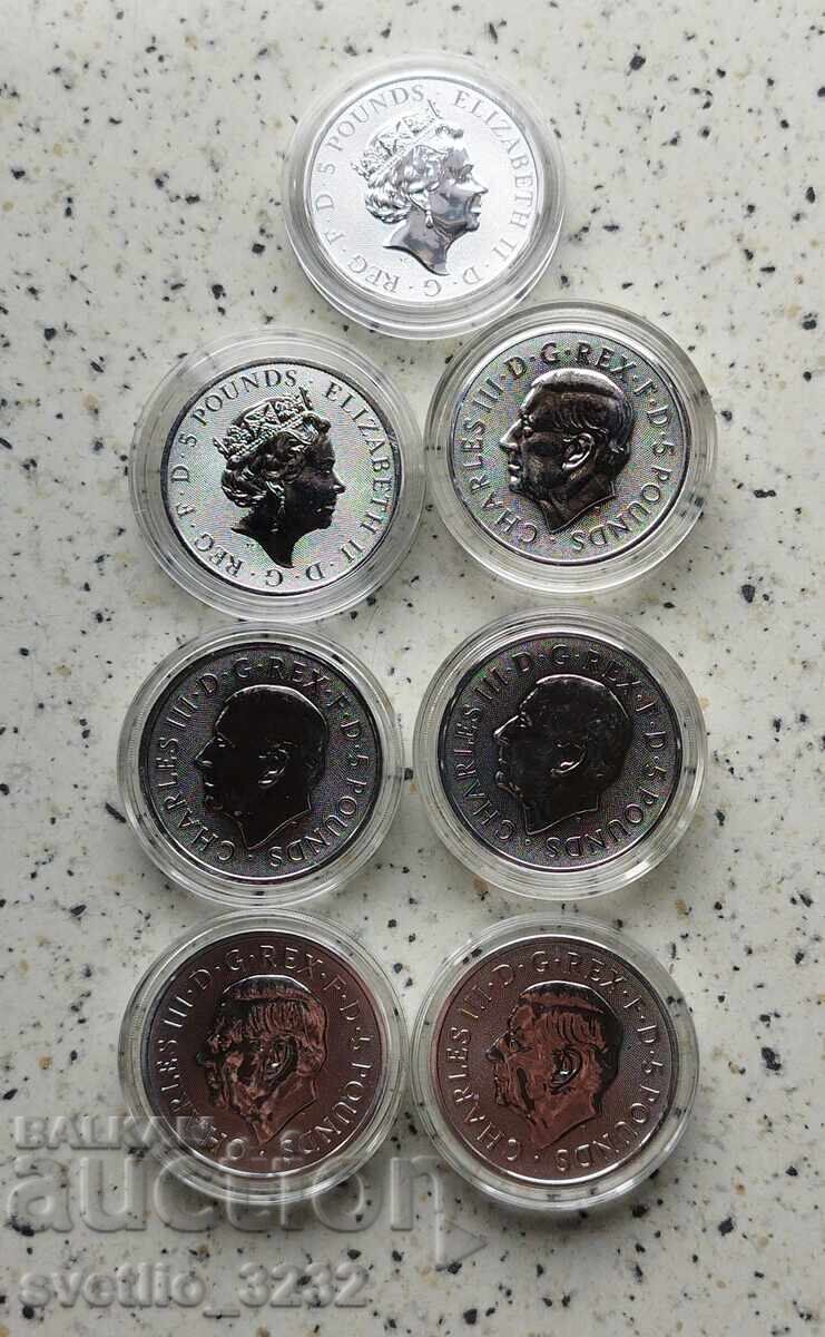 Argint 2 OZ Fiarele Tudorilor 7 buc cu preț € 1400.00 | 2738.16 BGN Argint 2 OZ Fiarele Tudorilor 7 buc cu preț € 1400.00 | 2738.16 BGN