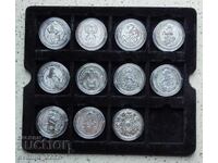 Silver 2 OZ Queen's Beasts 11 pcs