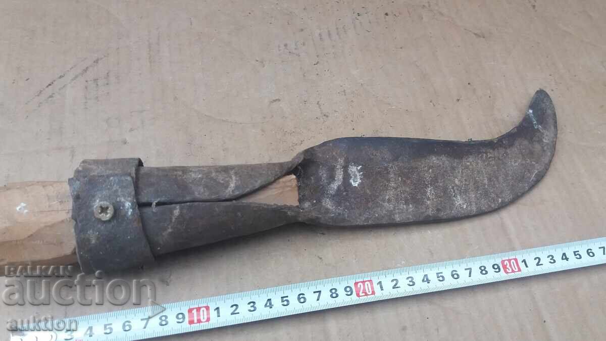 Σφυρήλατο αναγεννησιακό δρεπάνι για κλάδεμα θάμνων - 5