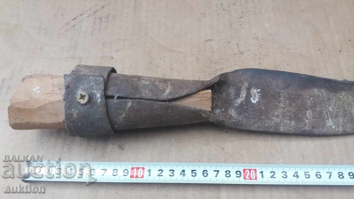 Σφυρήλατο αναγεννησιακό δρεπάνι για κλάδεμα θάμνων - 6