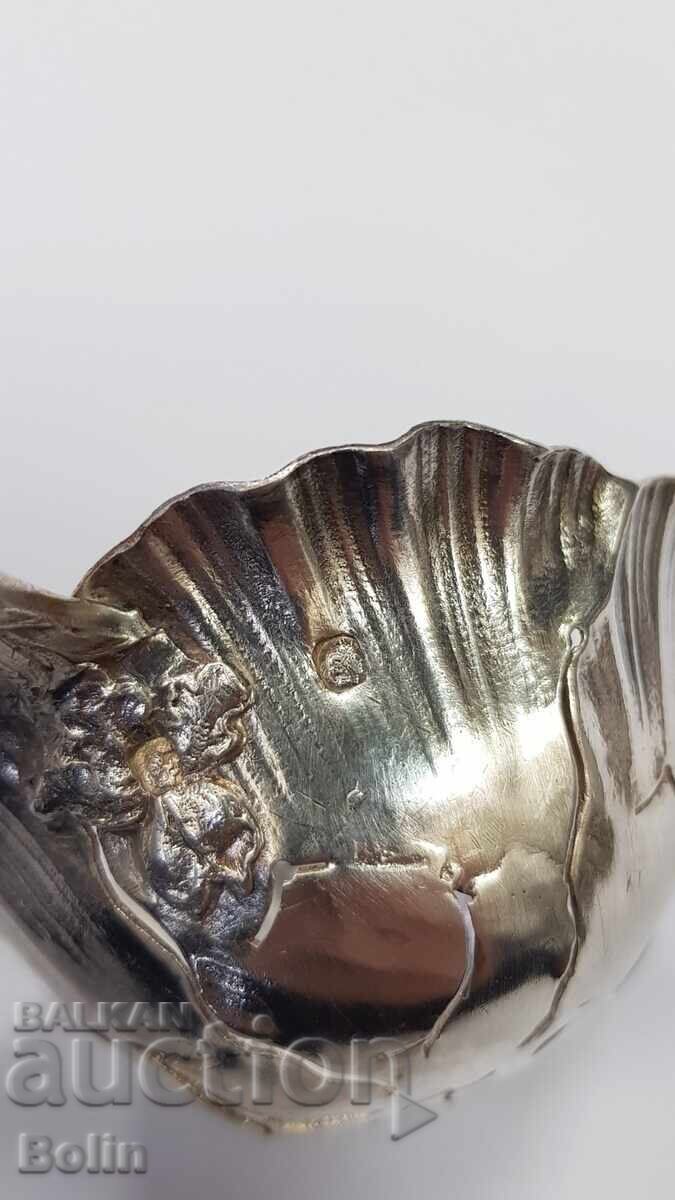 Прекрасна сребърна лъжица за захар Франция 19 век - 6 Прекрасна сребърна лъжица за захар Франция 19 век - 6