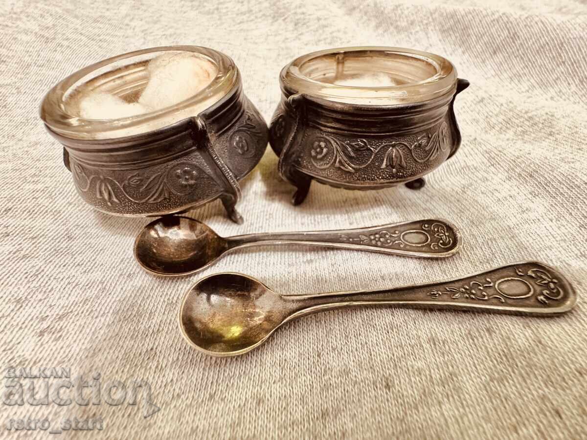 Borcănașe sovietice pentru caviar, 2 bucăți, noi-nouțe! - 5 Borcănașe sovietice pentru caviar, 2 bucăți, noi-nouțe! - 5