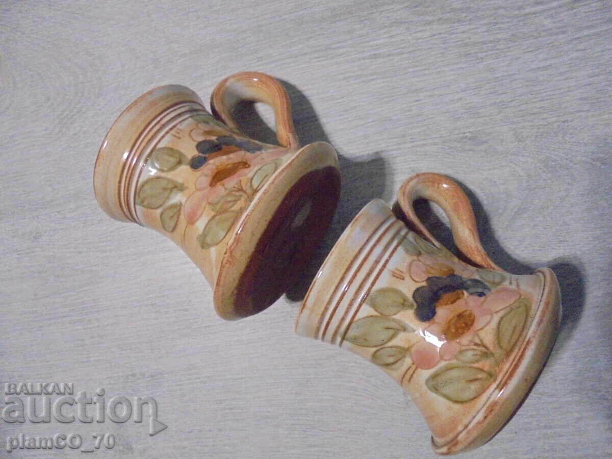 №*8425 Două căni ceramice franceze La Poterie Provence - 5 №*8425 Două căni ceramice franceze La Poterie Provence - 5