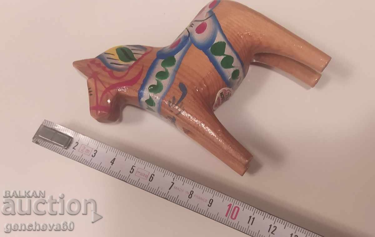 Аукцион Винтидж малък ръчно рисуван кон/SWEDEN
