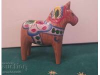 Vintage Small Hand-Painted Horse/SWEDEN