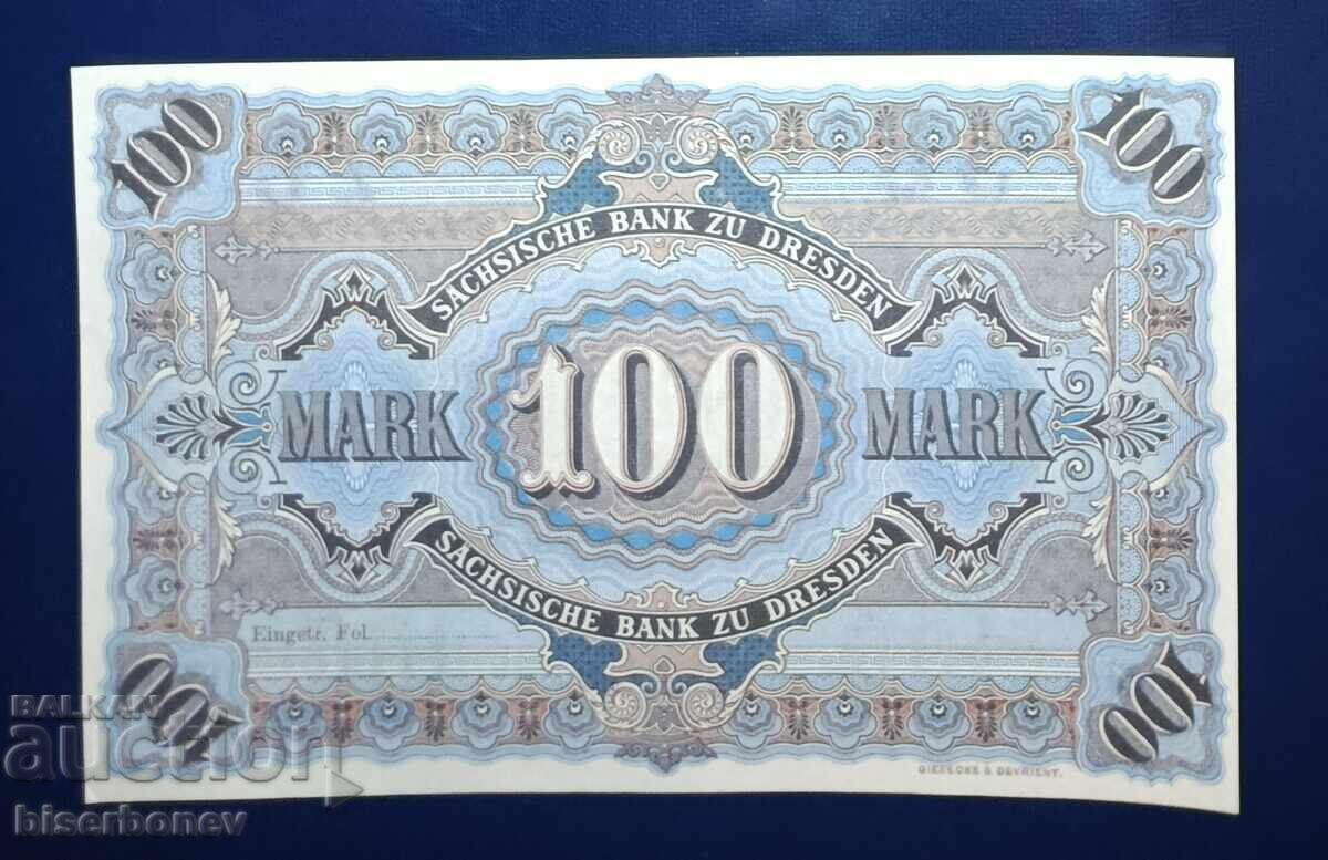 Germany, Dresden, 100 Mark 1911 UNC with price € 78.00 | 152.55 BGN