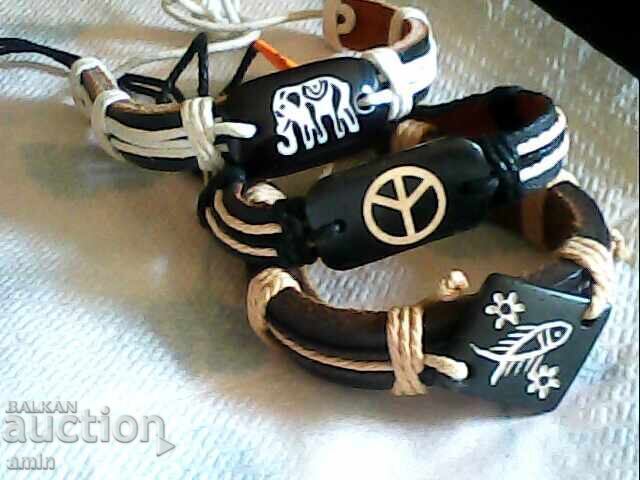 Όμορφα δερμάτινα βραχιόλια