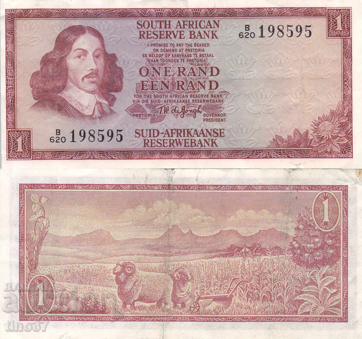 tino37 - SOUTH AFRICA - 1 RAND - 1973 - VF+