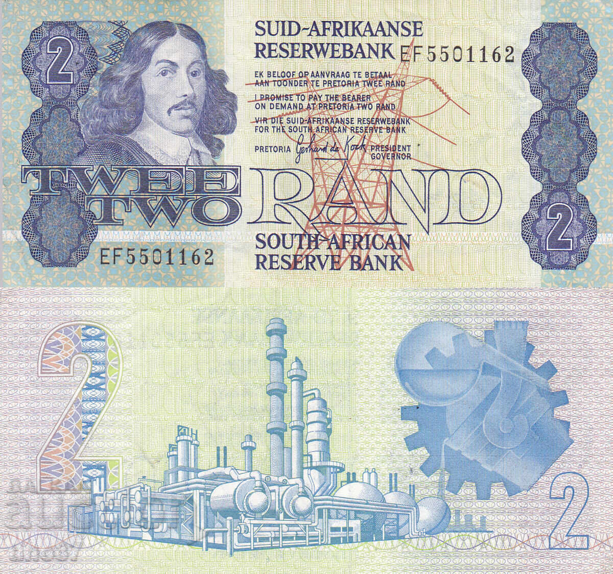 tino37- ЮЖНА АФРИКА - 2 РАНДА - 1978/81г - VF+ tino37- ЮЖНА АФРИКА - 2 РАНДА - 1978/81г - VF+