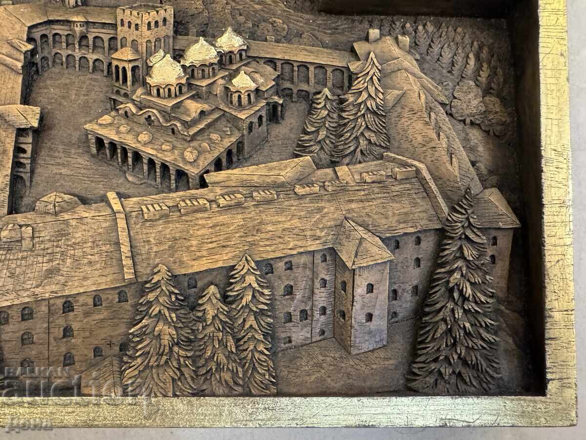 Sculptură în lemn „Mănăstirea Rila” - 5