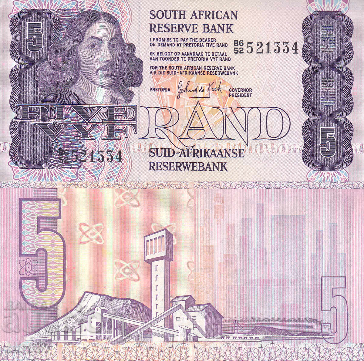 tino37- ЮЖНА АФРИКА - 5 РАНДА - 1989г - XF tino37- ЮЖНА АФРИКА - 5 РАНДА - 1989г - XF