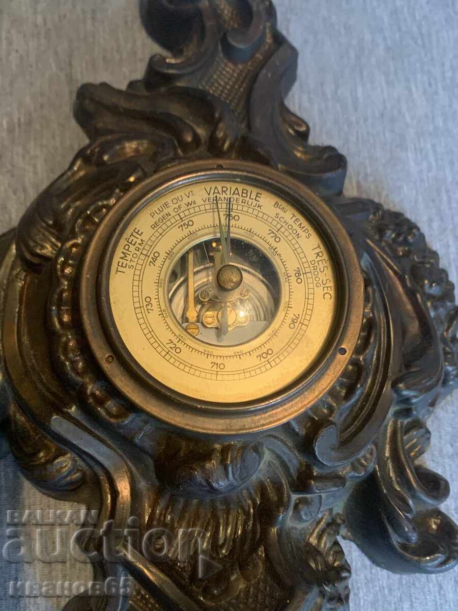 Licitație Vechi barometru masiv din bronz