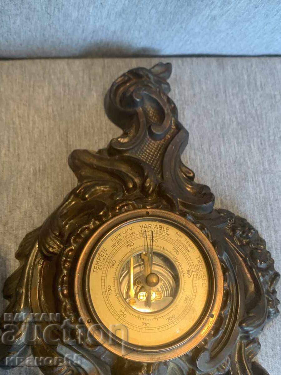 Livrarea Vechi barometru masiv din bronz