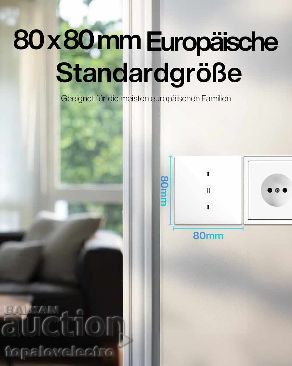 Întrerupător WiFi pentru jaluzele rulou, cu temporizator, 2 buc/set cu preț € 6.00 | 11.73 BGN Întrerupător WiFi pentru jaluzele rulou, cu temporizator, 2 buc/set cu preț € 6.00 | 11.73 BGN