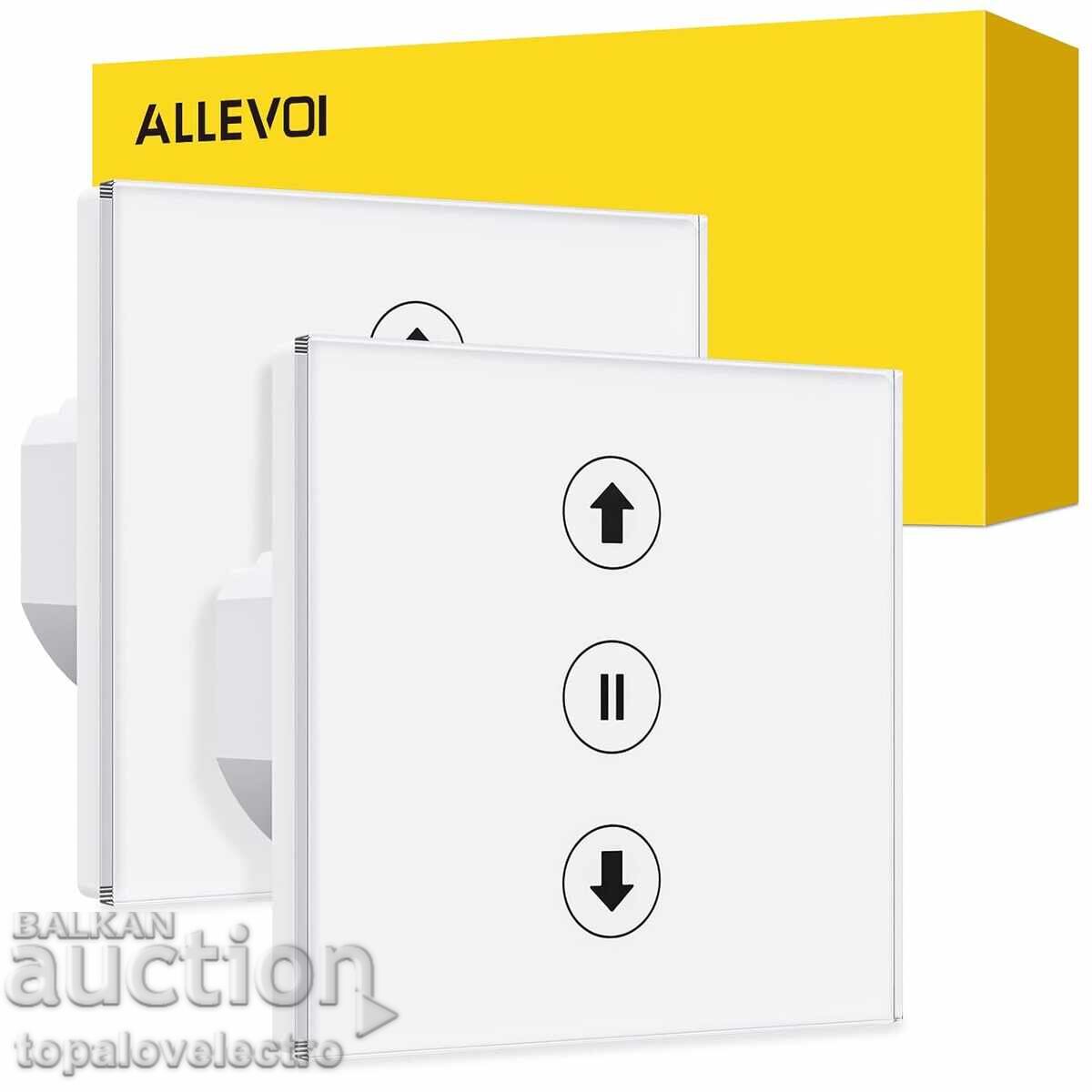 Întrerupător WiFi pentru jaluzele rulou, cu temporizator, 2 buc/set Întrerupător WiFi pentru jaluzele rulou, cu temporizator, 2 buc/set