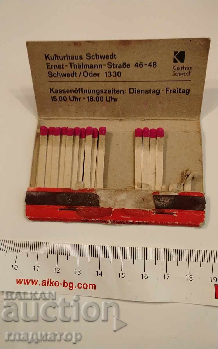 Δημοπρασία Παλιό διαφημιστικό σπίρτο Δημοπρασία Παλιό διαφημιστικό σπίρτο