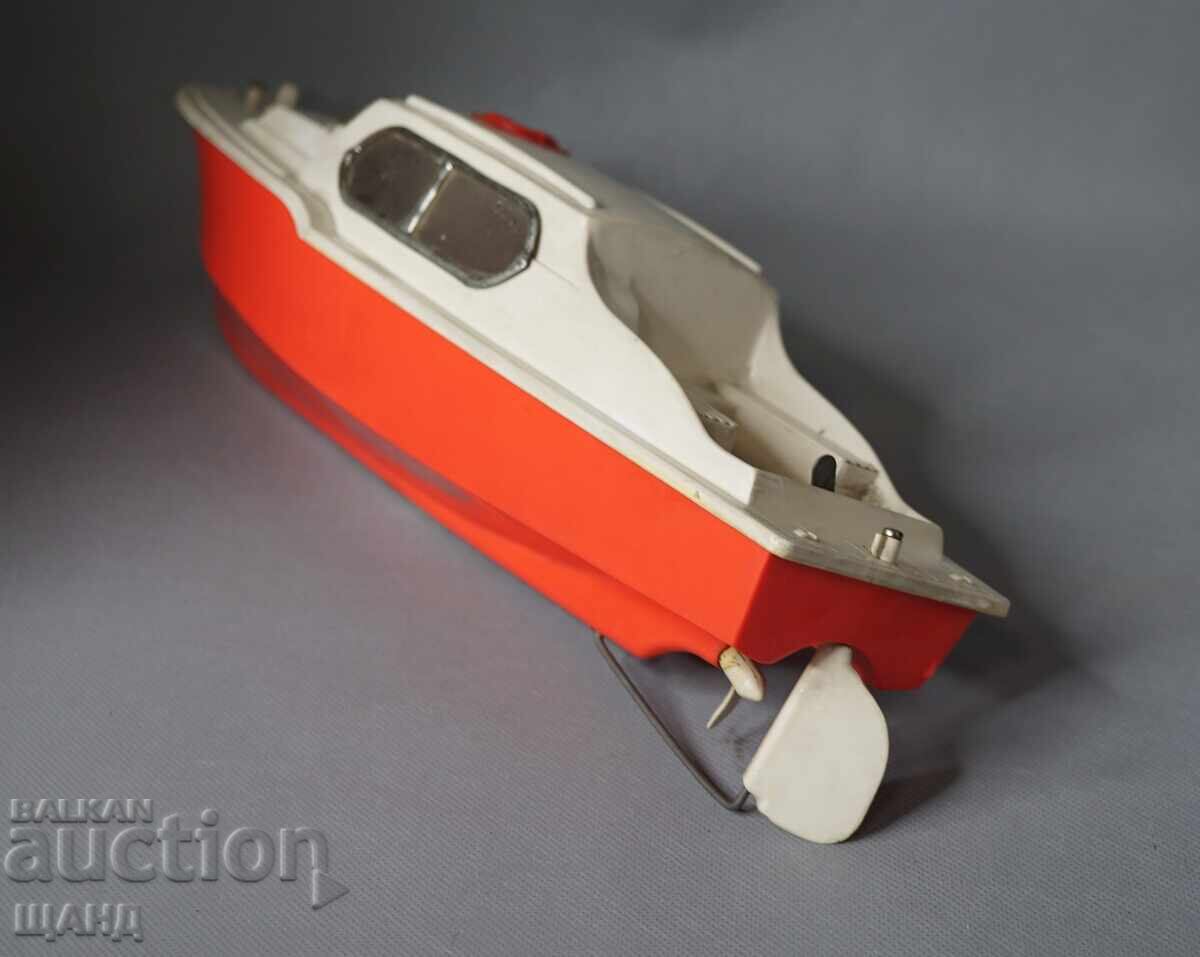 Delivery of Old German plastic toy model cutter boat ship Delivery of Old German plastic toy model cutter boat ship