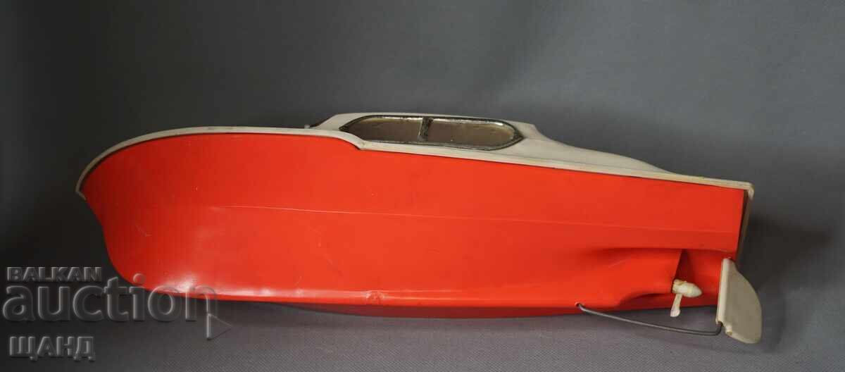 Old German plastic toy model cutter boat ship - 5 Old German plastic toy model cutter boat ship - 5