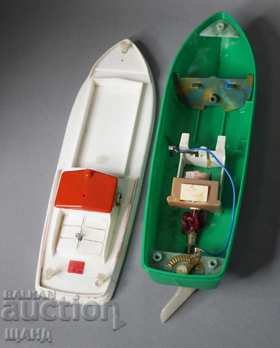 Vechiă Jucărie de Plastic Germană Model Navă Vapor Barca - 6