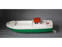 Vechiă Jucărie de Plastic Germană Model Navă Vapor Barca