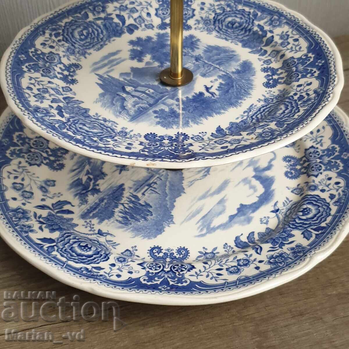 Триетажен  поднос от "Burgenland Blue" на Villeroy & Boch - 6