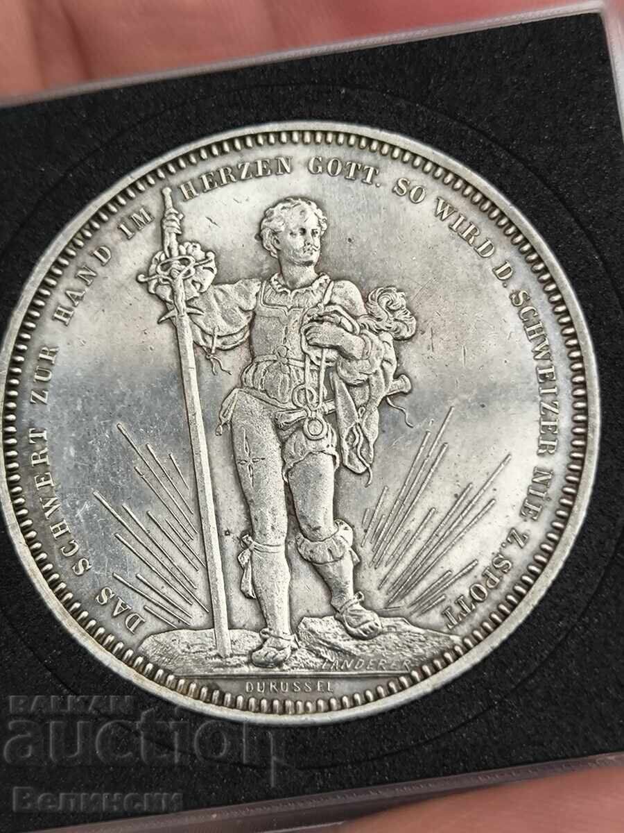 Δημοπρασία 5 φράγκα Shooting Thaler 1879 Ελβετία Δημοπρασία 5 φράγκα Shooting Thaler 1879 Ελβετία