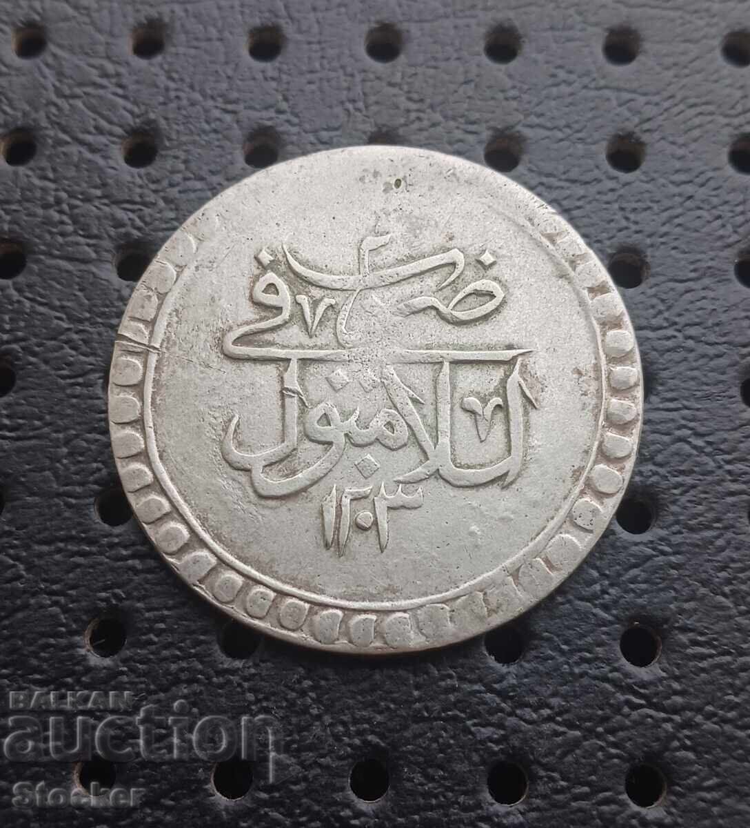 Οθωμανική Τουρκία 80 παρά 1203 (1789) έτος ΣΕΛΙΜ III με τιμή € 65.00 | 127.13 BGN Οθωμανική Τουρκία 80 παρά 1203 (1789) έτος ΣΕΛΙΜ III με τιμή € 65.00 | 127.13 BGN