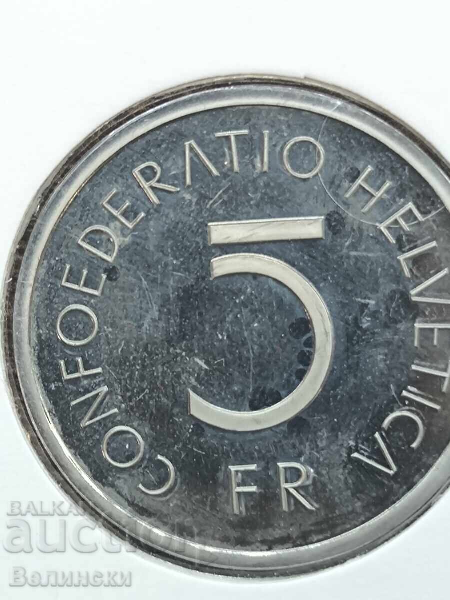 5 франка Швейцария 1976 5 франка Швейцария 1976