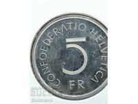 5 franci Elveția 1976